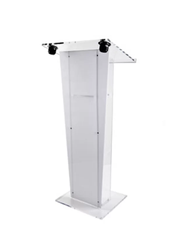 Atril de metacrilato con frente de color hielo