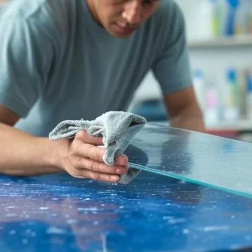 Limpieza suave de metacrilato