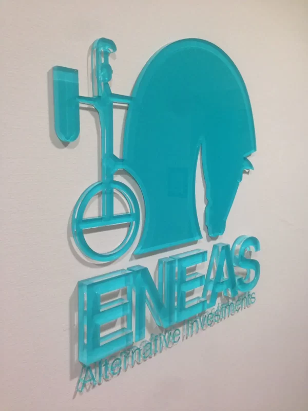 Letras corpóreas personalizadas a medida en metacrilato de colores