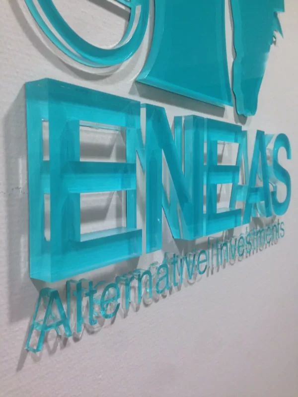 Letras personalizadas en metacrilato