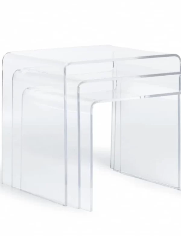 Mesa de metacrilato personalizadas en distintas formas, colores y acabados