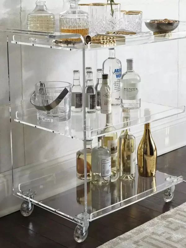 Carros y camareras a medida en metacrilato