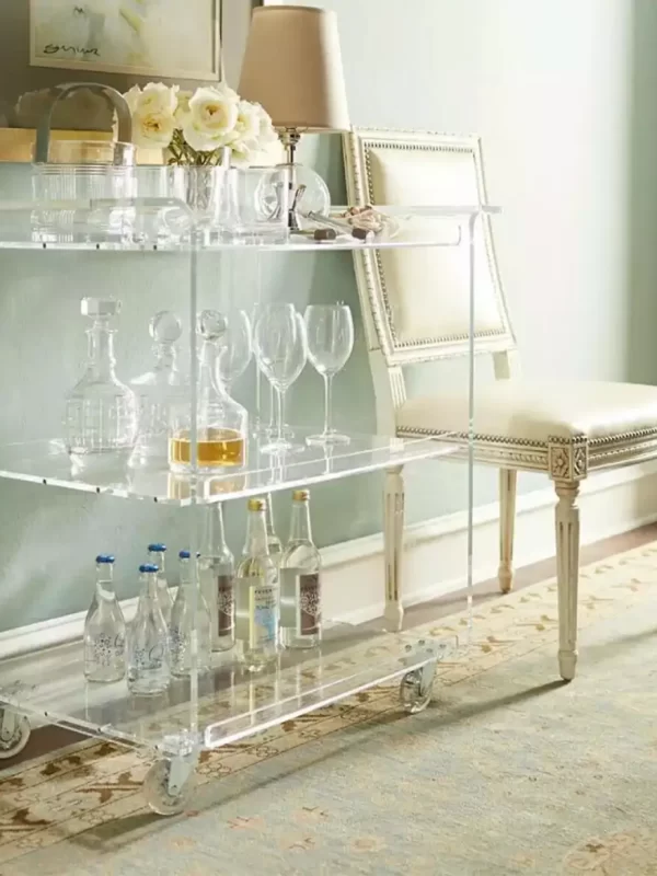 Carros de servicios y camareras a medida en metacrilato