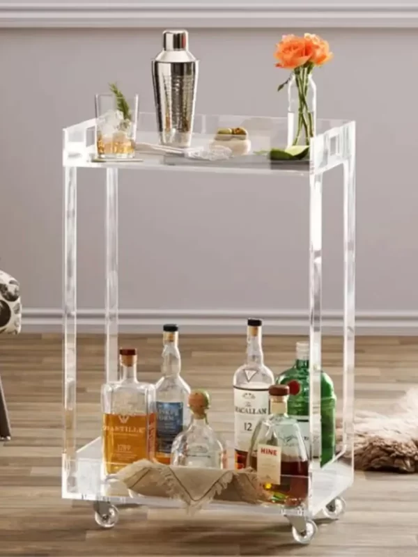 Carros auxiliares y de servicio en metacrilato a medida