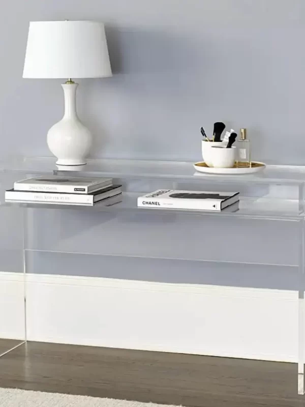 Mesas auxiliar en metacrilato para hogares, oficinas y despachos