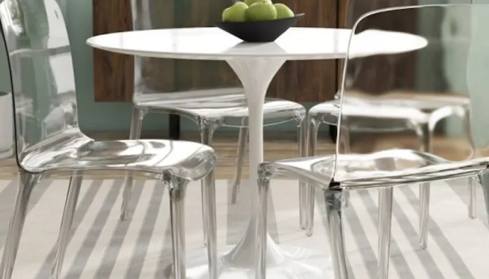 Mesa de comedor de metacrilato