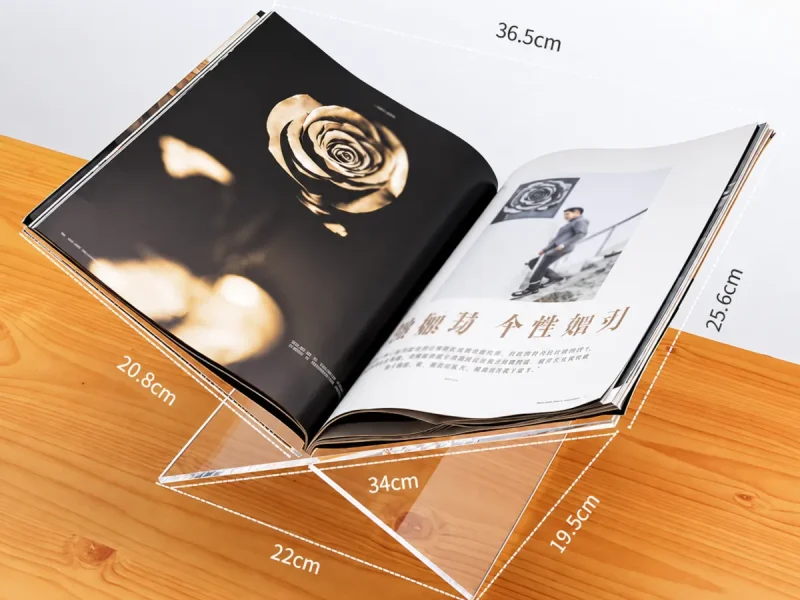 Soportes de metacrilato para libros