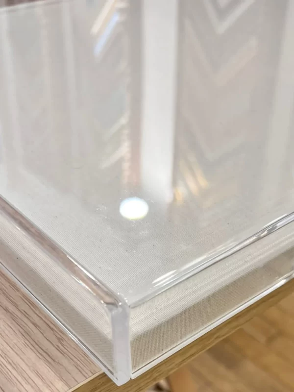 Tapas protectoras de metacrilato para exposiciones y ferias