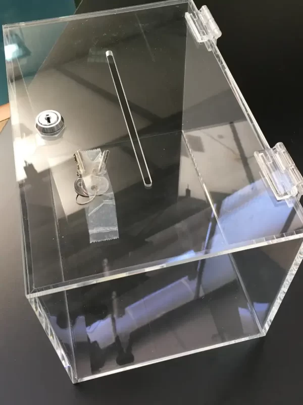 Urna de metacrilato para votaciones y sorteos