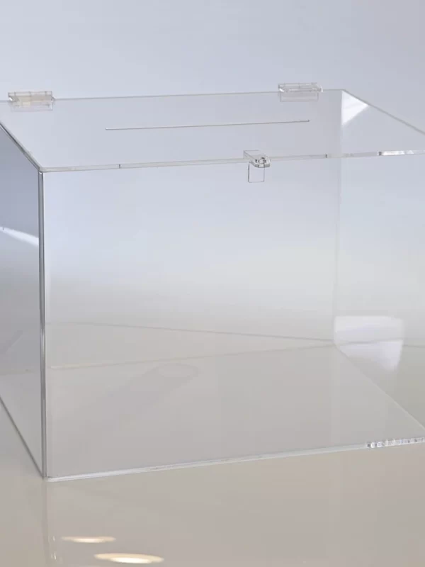 Urnas de metacrilato transparente y resistente para eventos, sorteos o votaciones